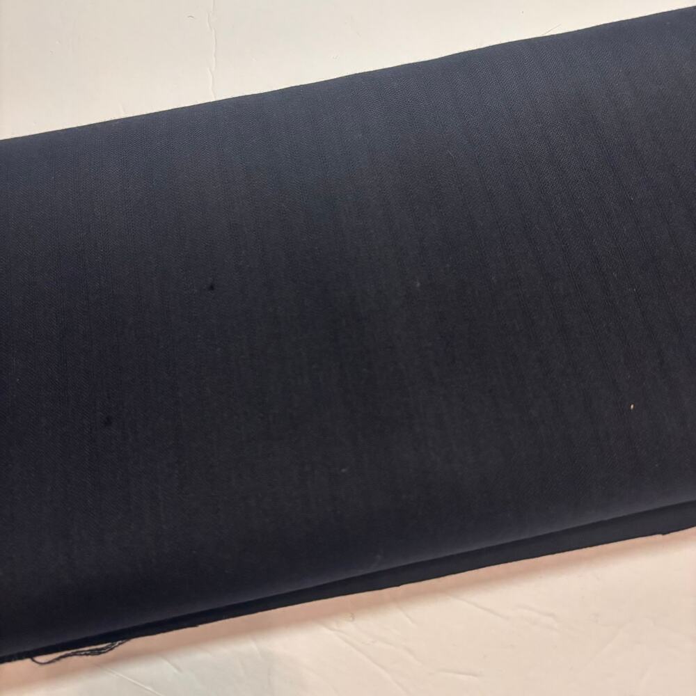 Fairglow England Terylene Wool Navy Stripe Worsted Suiting Fabric 60" 7 Yds
